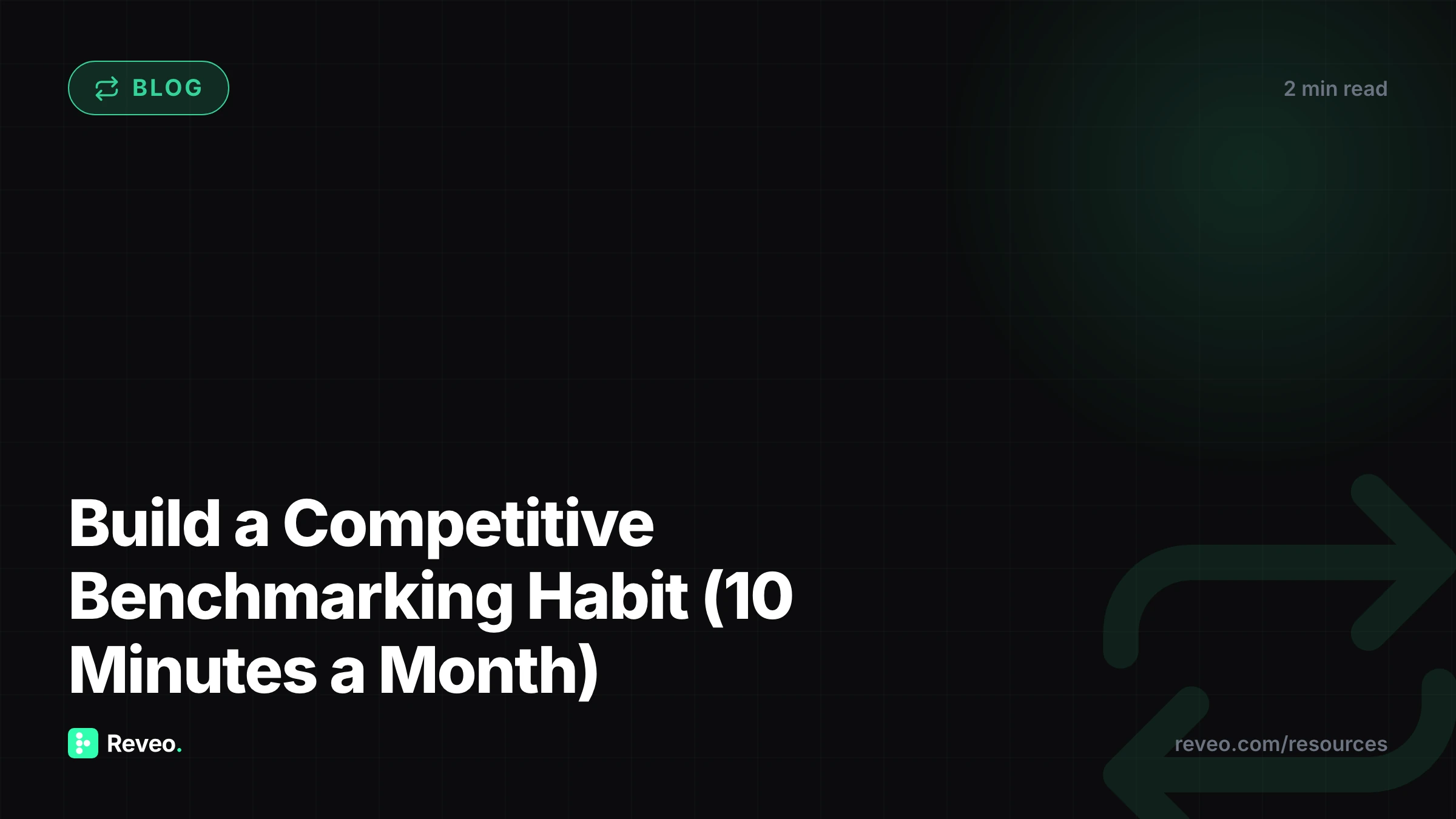 Build a Competitive Benchmarking Habit (10 Minutes a Month)