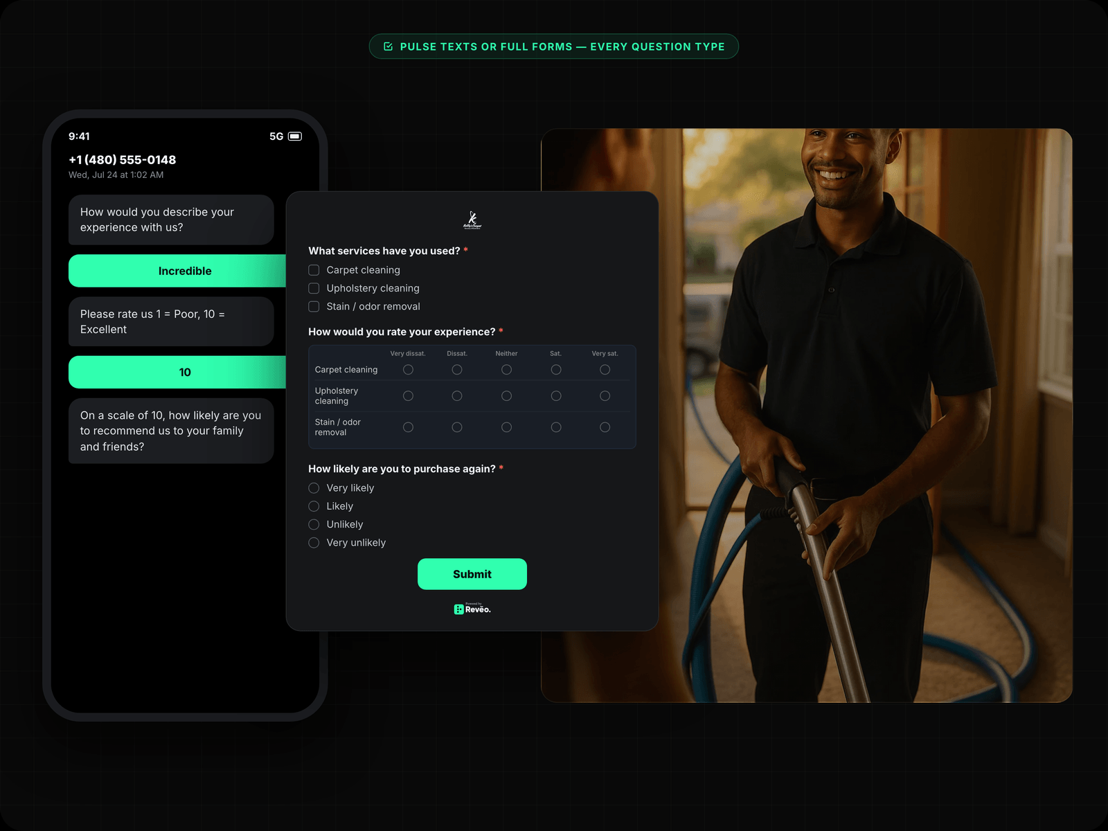 Survey Builder — NPS, CSAT & Custom Questions