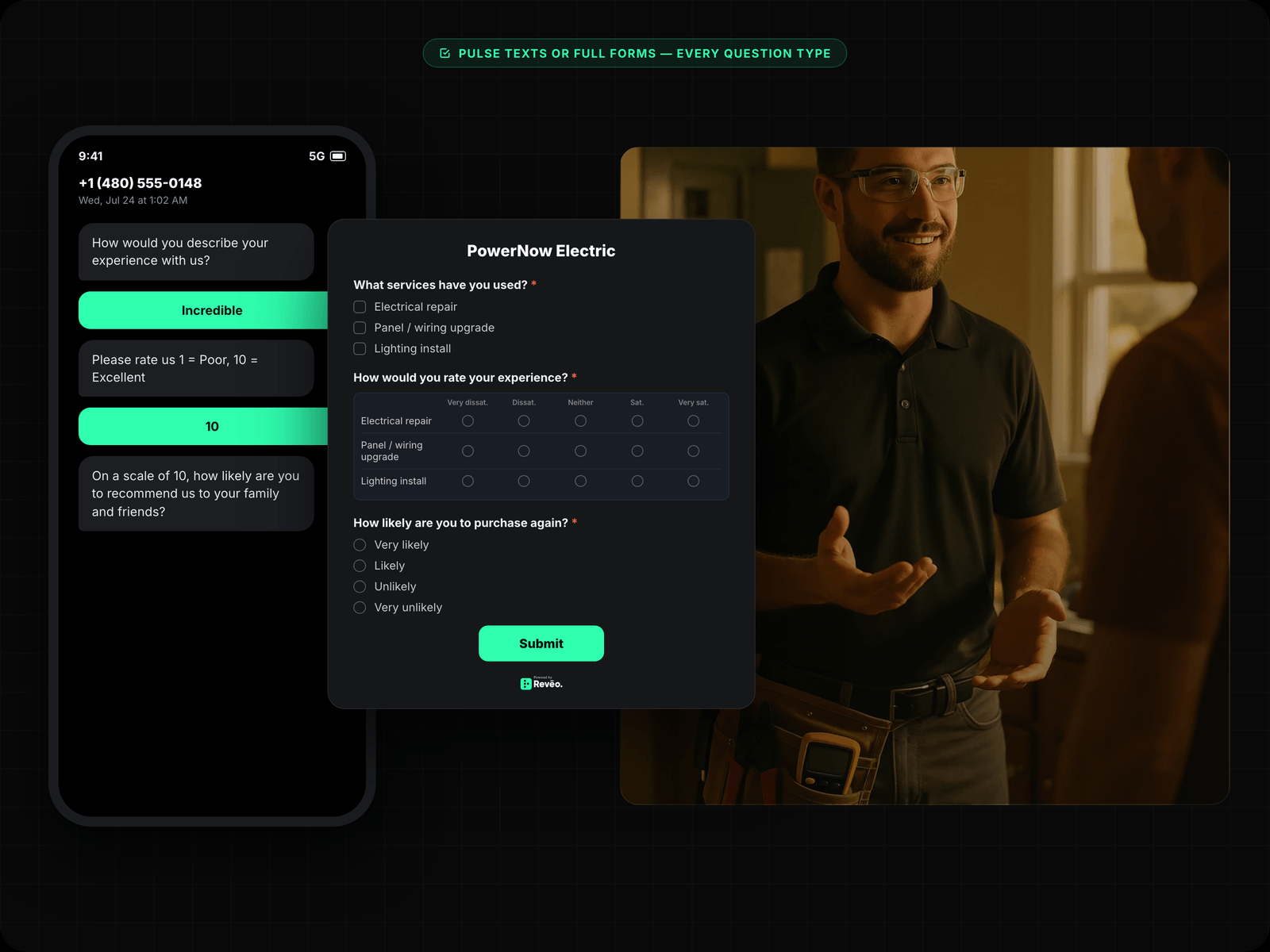 Survey Builder — NPS, CSAT & Custom Questions