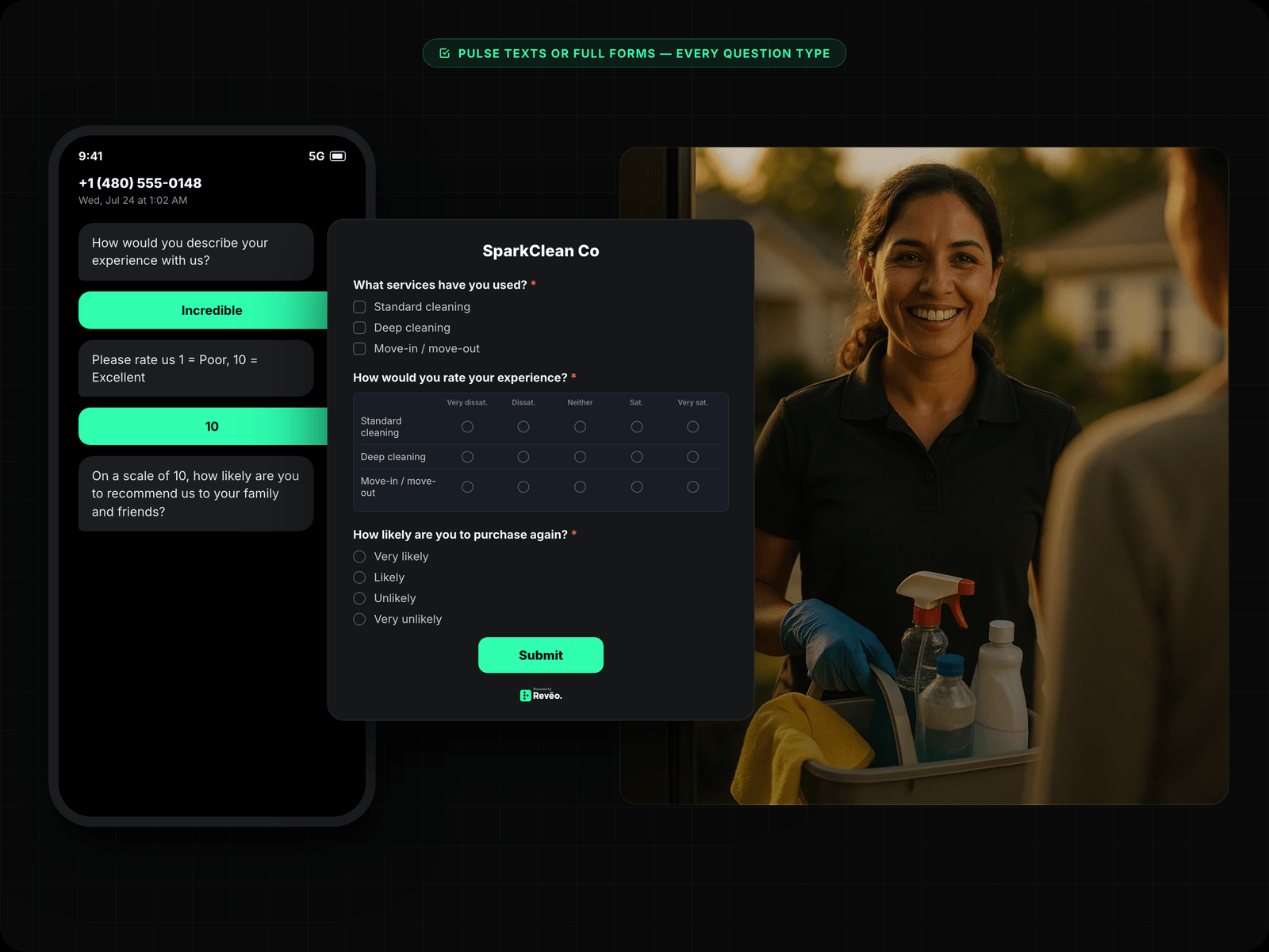 Survey Builder — NPS, CSAT & Custom Questions