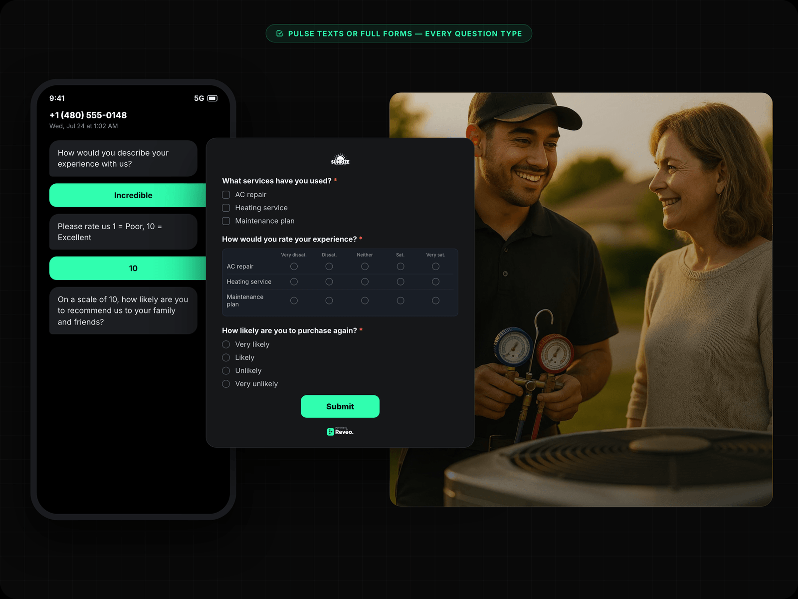 Survey Builder — NPS, CSAT & Custom Questions