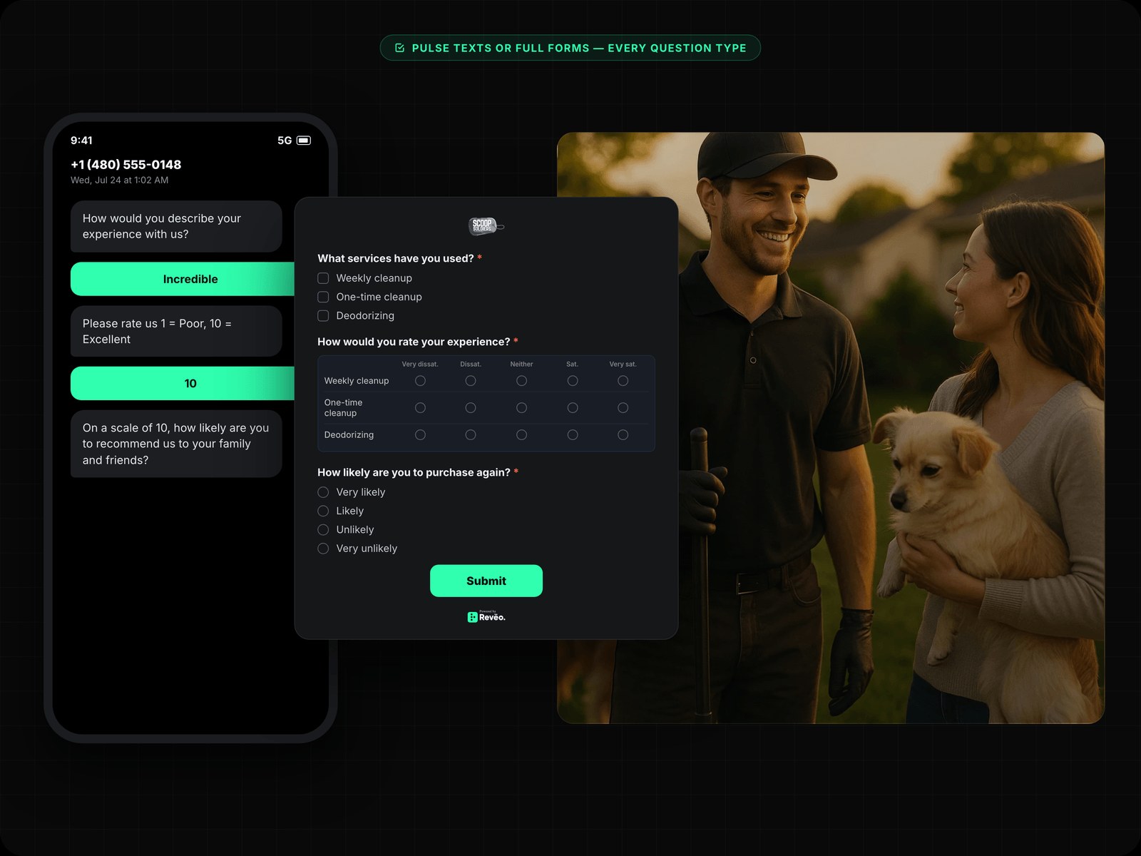 Survey Builder — NPS, CSAT & Custom Questions