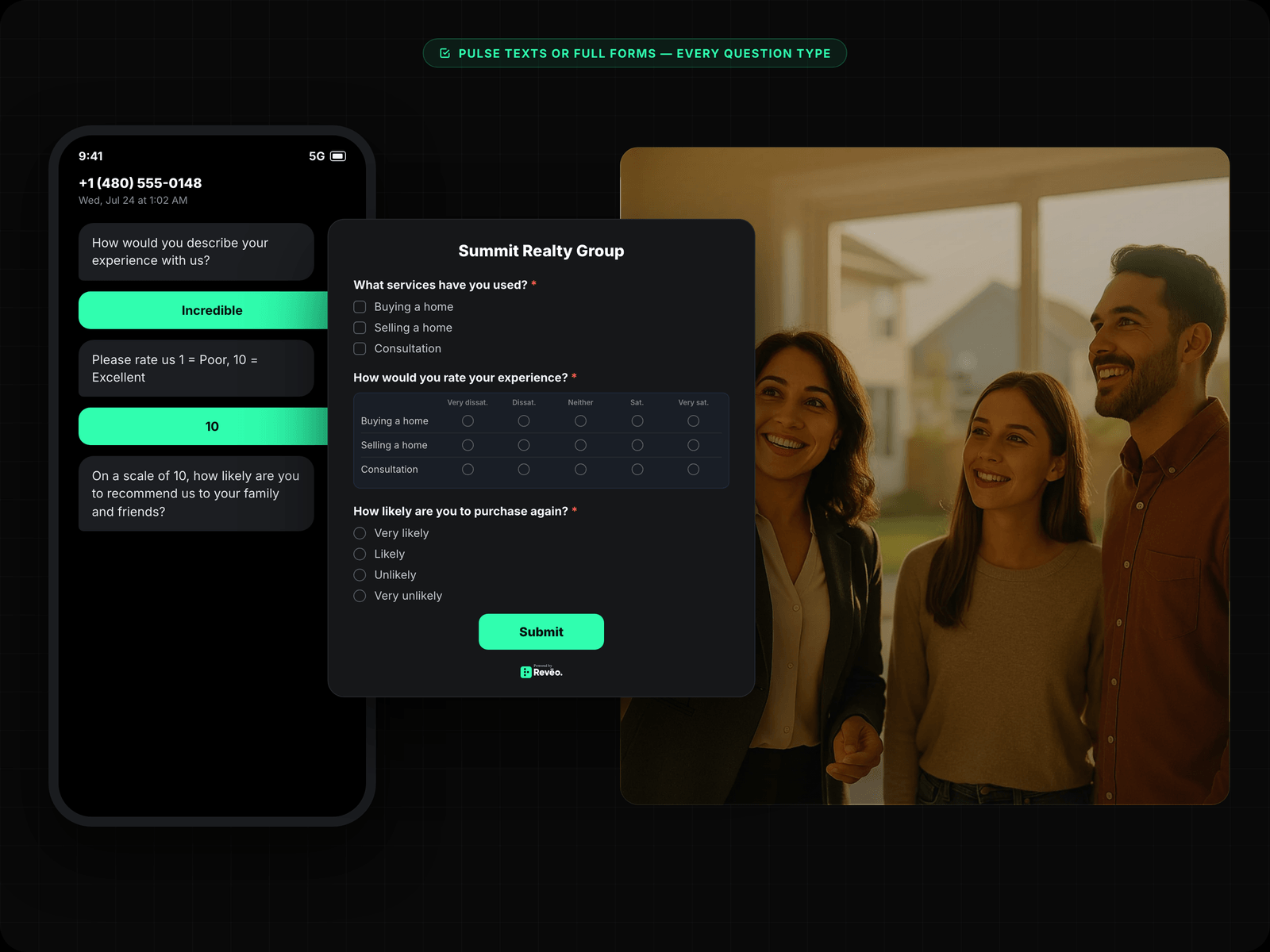 Survey Builder — NPS, CSAT & Custom Questions