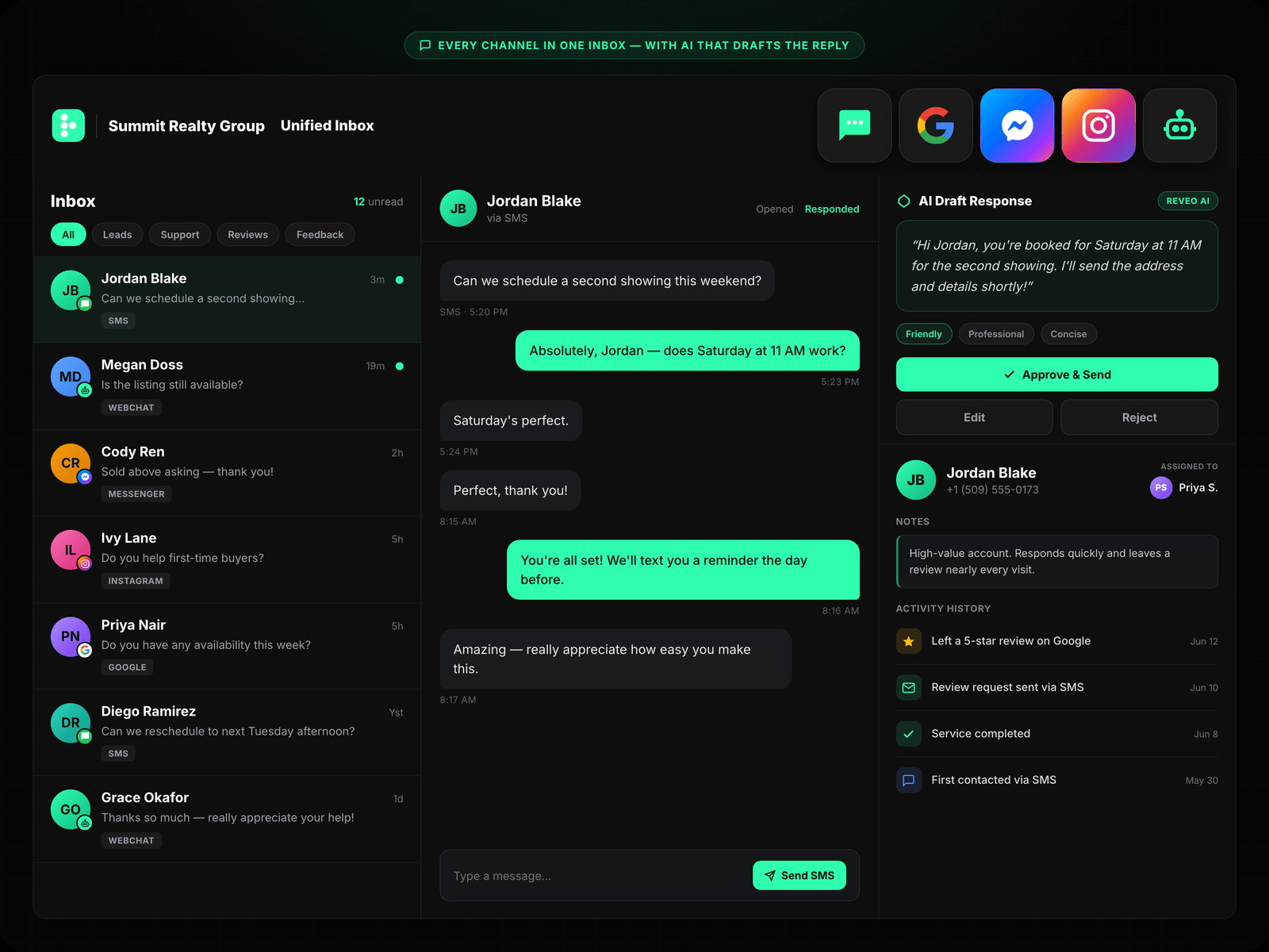 Client Inbox + Transaction Updates