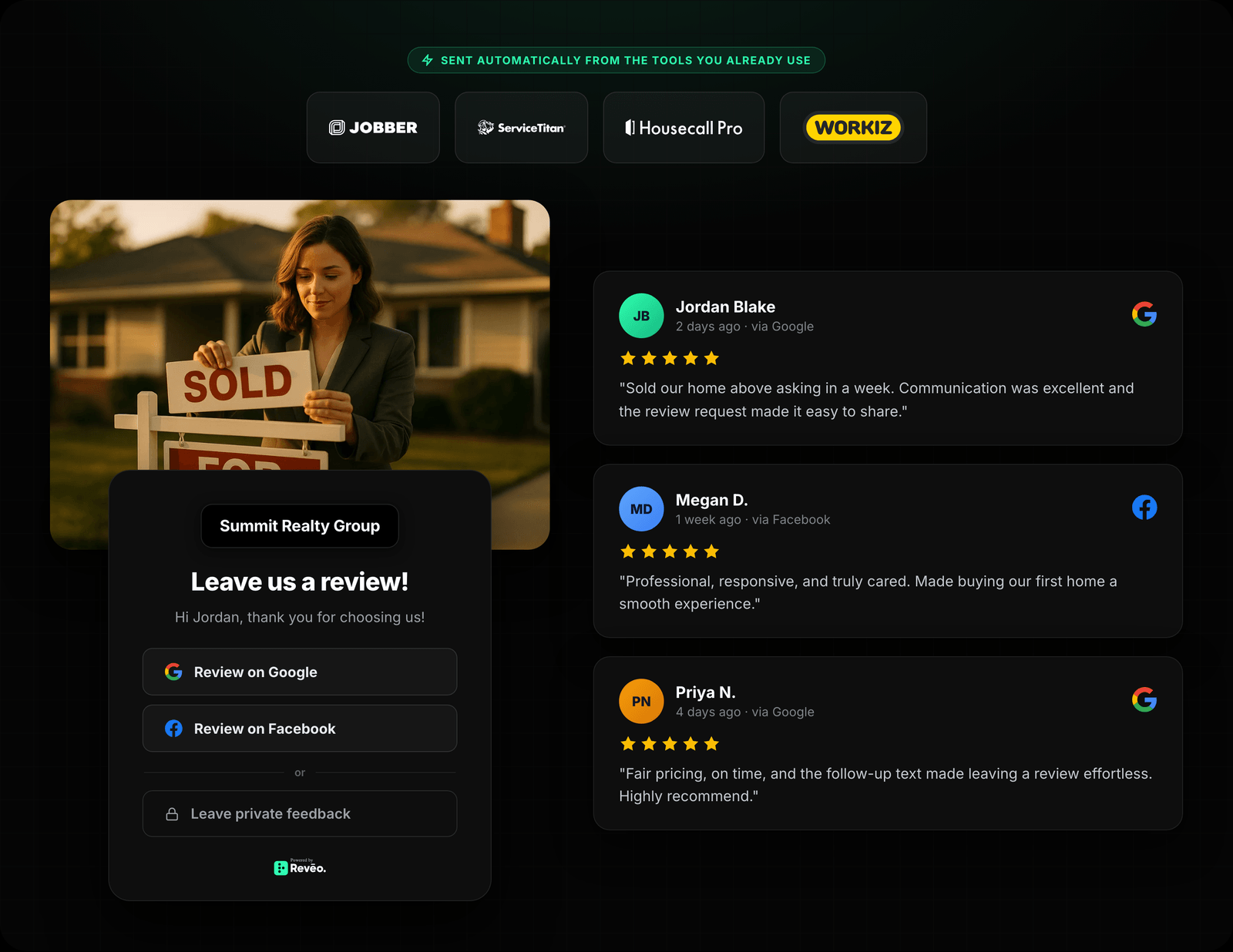 Closing → Review Request → Posted Review