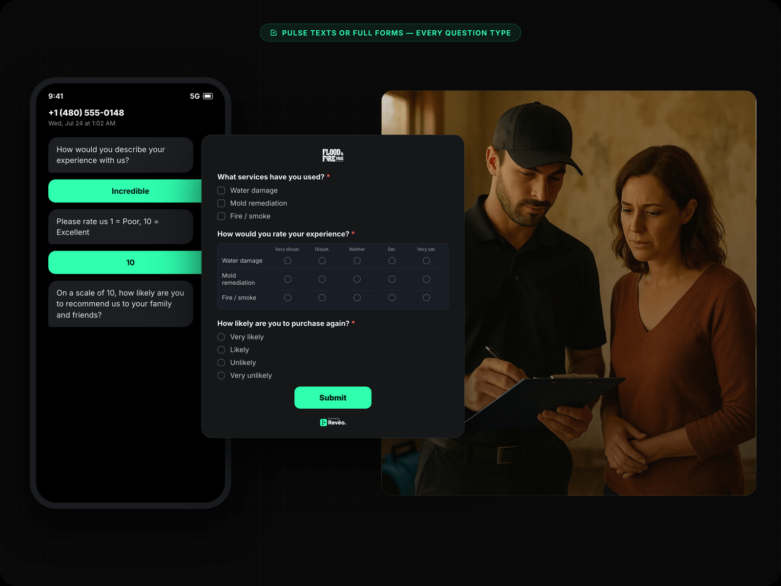 Survey Builder — NPS, CSAT & Custom Questions