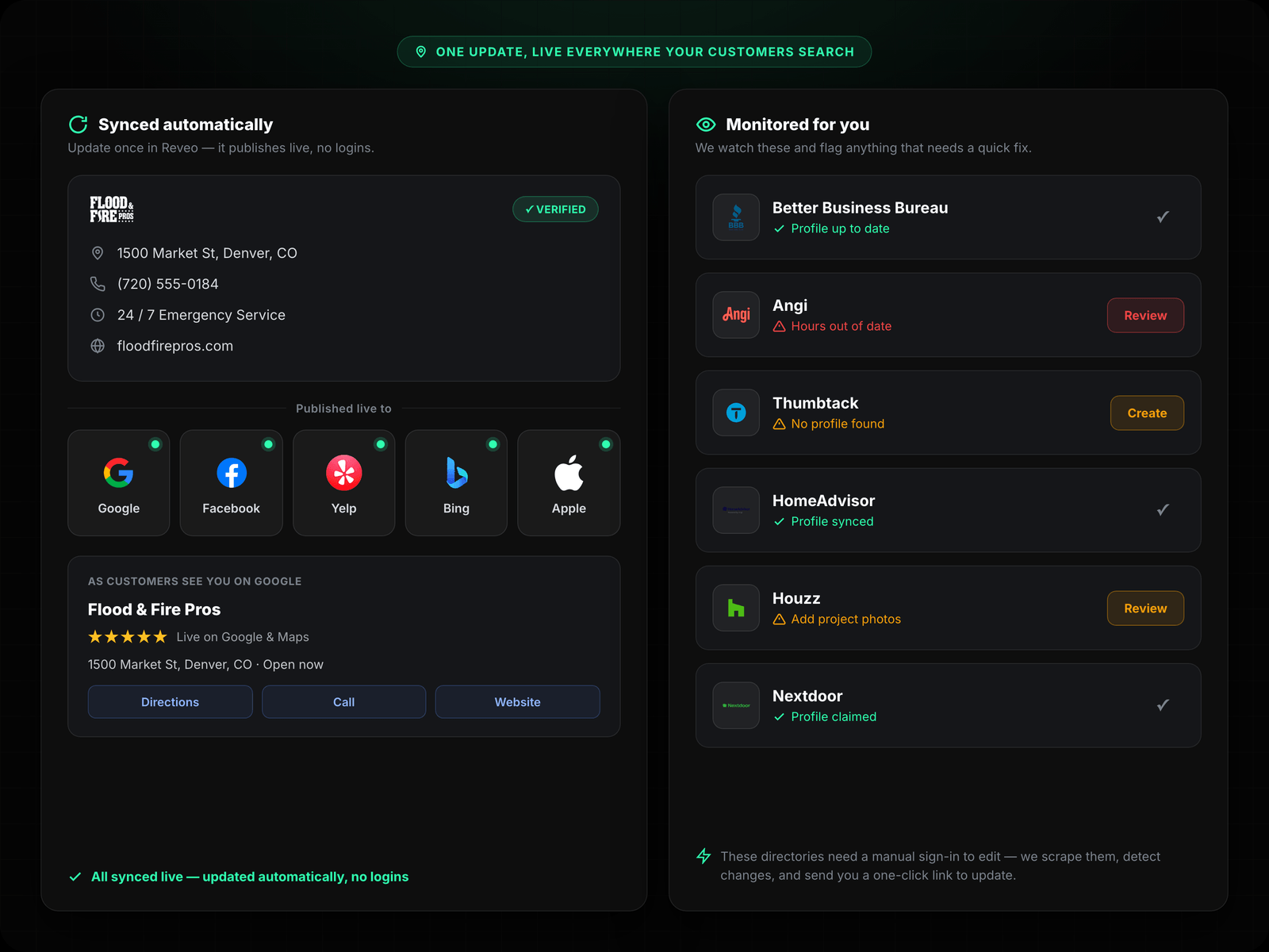 GBP + Search Bar + Directory Logos